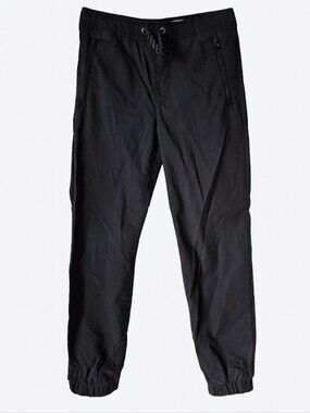 Old Navy Boys Tech Jogger Pants Black Size L (10-12) Built-In Flex